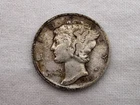 1935 P U.S. Mercury Head Silver Dime KW-16
