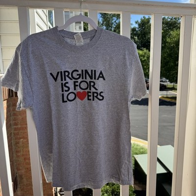 Vintage Y2K Virginia Is For Lovers T-Shirt Gray Adult Large Screen Print Cotton