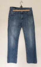Tommy Hilfiger Mercer straight fit distressed lighter blue jeans size W32 L32