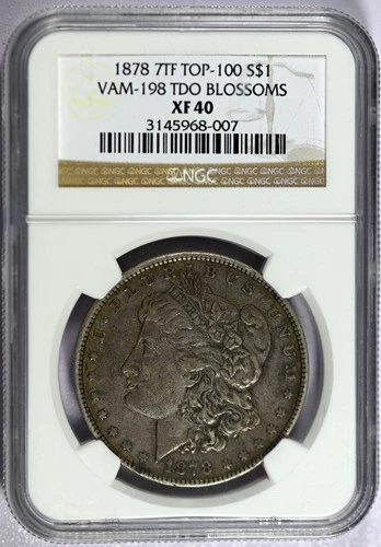 1878 7TF Reverse of 78 NGC XF40 Top 100 VAM-198 TDO Blossoms Morgan Dollar