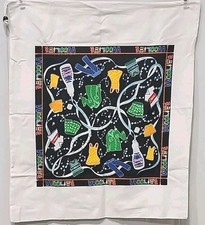 Vintage Woolite Canvas Laundry Bag With Drawstring/Amazing Graphics 23"x28" 