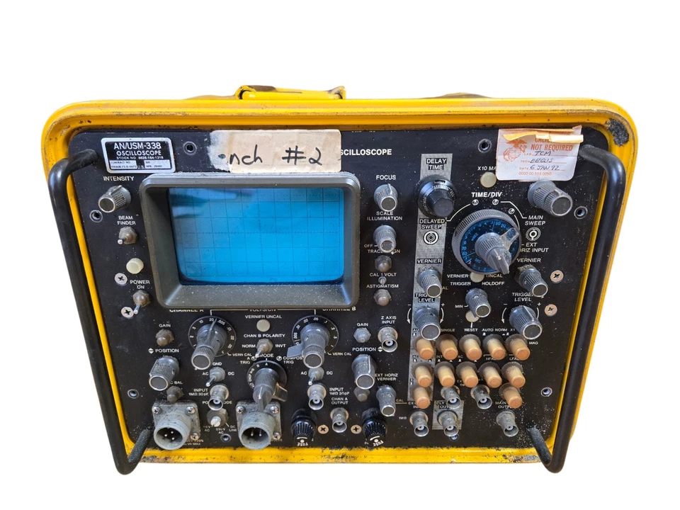 U.S. Navy Oscilloscope AN/USM-338 HP Hewlett Packard - Image 2 of 4