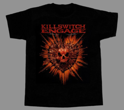 Vtg Killswitch Engage Album Heavy Cotton Black S-5XL Men Women Shirt TR332