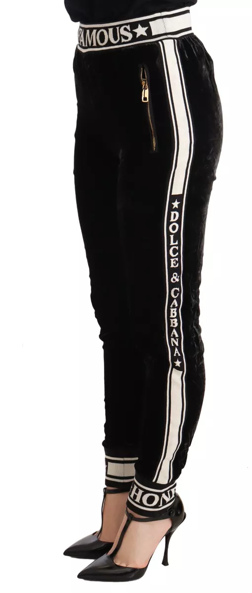 Black velvet cheap sweatpants