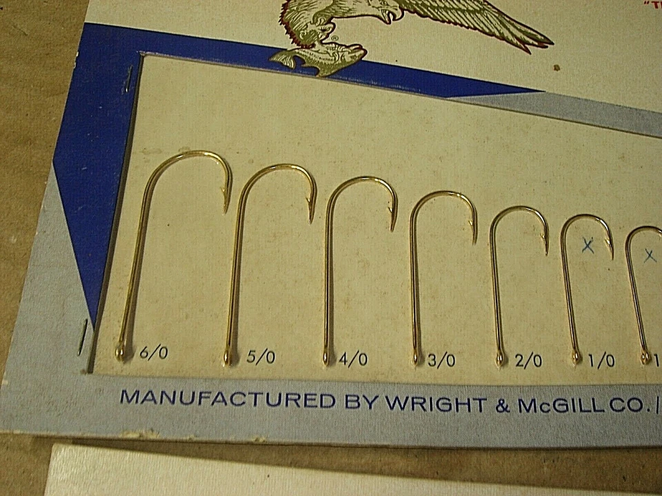 Lote de 2 tarjetas de exhibición de gancho de vendedor publicitarias garra de águila vintage años 1950-60 Foto 4 de 4