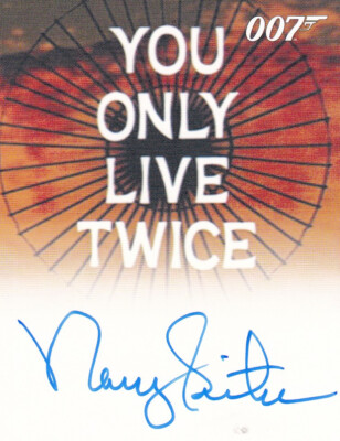 James Bond Female Full Bleed Autograph Card Nancy Sinatra Sings Title Theme Song