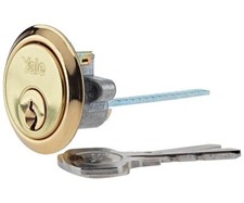 Yale Replacement Rim Cylinder - Brass  P-1109-PB Suitable for 38-57 mm Doors
