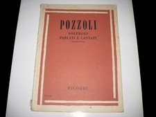 Pozzoli Solfeggi Parlati e Cantati appendice al Terzo Corso