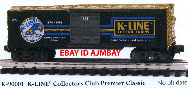 K-LINE COLLECTOR CLUB 90001 90002 90003 90004 90005 90006 90008 90009 90010 NEW