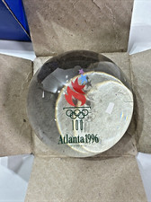 NOS Avon Atlanta 1996 Olympic Games Crystal Paperweight 24% Full Lead Crystal
