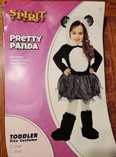 Spirit Halloween Pretty Panda Costume Size 2T-4T