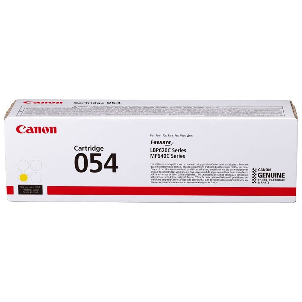 Canon (UK) Canon 054Y Yellow Standard Capacity Toner Cartridge 1.2k pa ACC NUOVO
