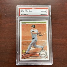 2011 Topps Buster Posey #198 Giants Baseball Card PSA 10