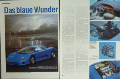 Bugatti EB 110  in 1-24 von Revell.... ein Modellbericht #9212m