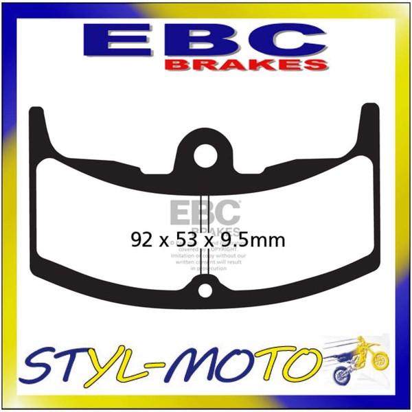 FA080/2 Organische Aramid BremsbeläGe Hinten EBC Honda CBX 400 F, F2 1982-1983-image