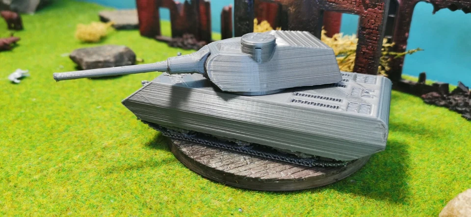 Vk 100.01 P Prototipo Carro Armato Incolore 3D Stampa Kit WW2 Forze 1:87 1/72 - Immagine 4 di 4