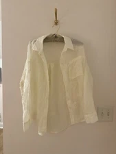 Peach brand gorgeous sheer blouse size M