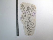 vtg 1960s 1970s Tattoo acetate stencil Group of Roses LG.