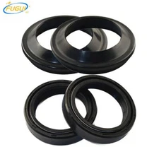 4Pcs Front Fork Damper Shock Absorber Fork Dust Oil Seal Kit For Motorcycles