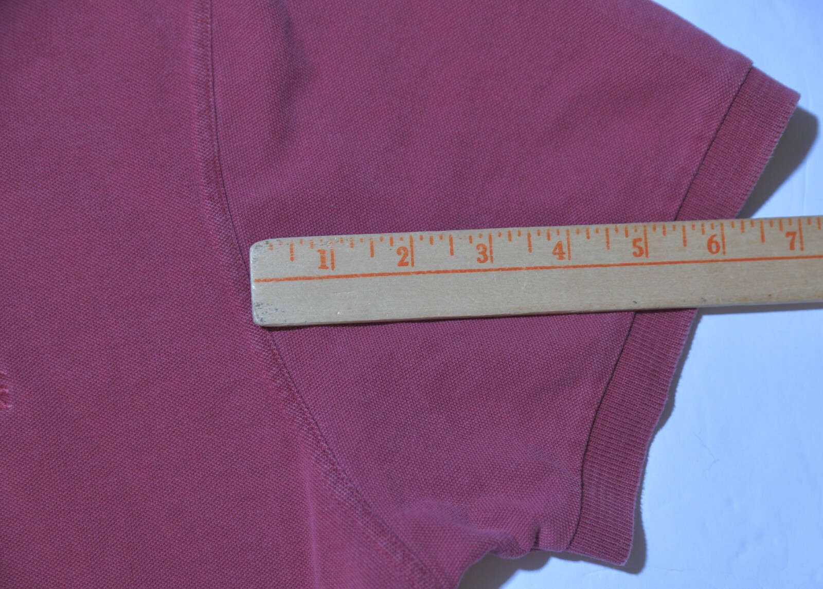 Burberry Short Sleeve Polo Shirt Slim Fit Top Women's Size Large L Red Cotton thumbnail 5