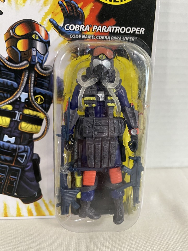 GI Joe 25th Anniversary Cobra Paratrooper Cobra ParaViper V1 Figure