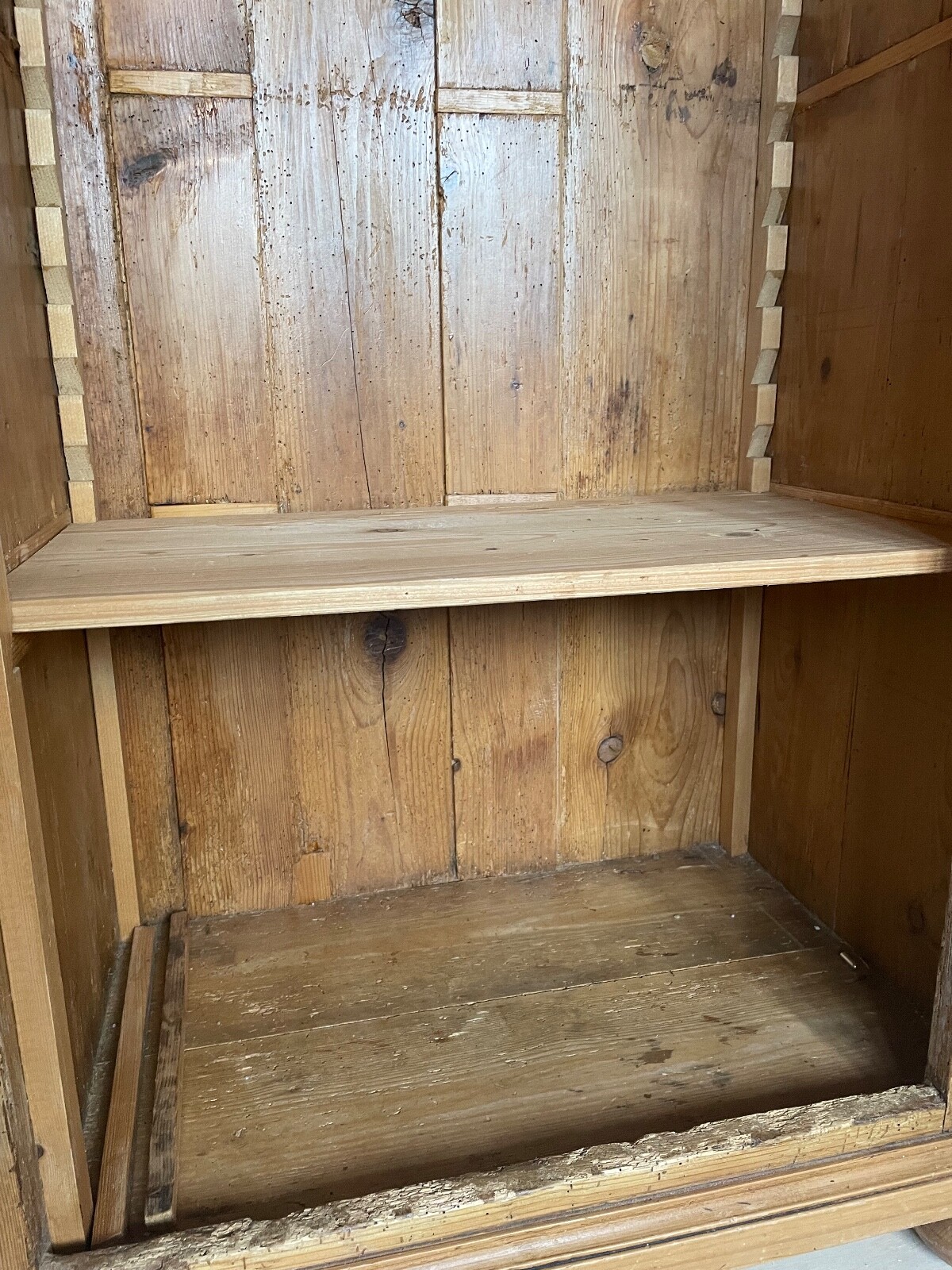 Vintage pine larder cupboard with drawers eBay
