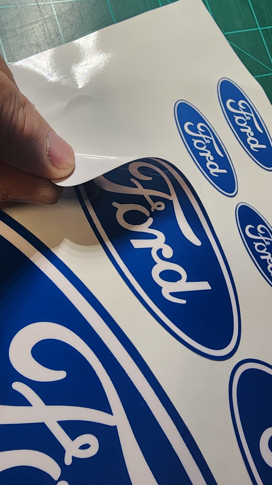 Ford Wheel Decal 8 pack 2in Center Cap Printed Vinyl Sticker Tracked