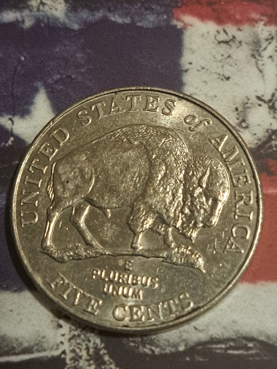 2005 D Rare Jefferson Buffalo Nickel Error Double Die Error, Off