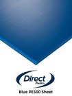 PE500 Blue Sheet 10mm - 25mm Thick - Food Processing - Cutting Board