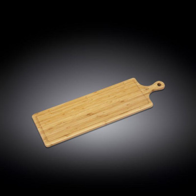 Bamboo Long Serving Board With Handle 26'' inch X 7.9'' inch | 66 X 20 Cm