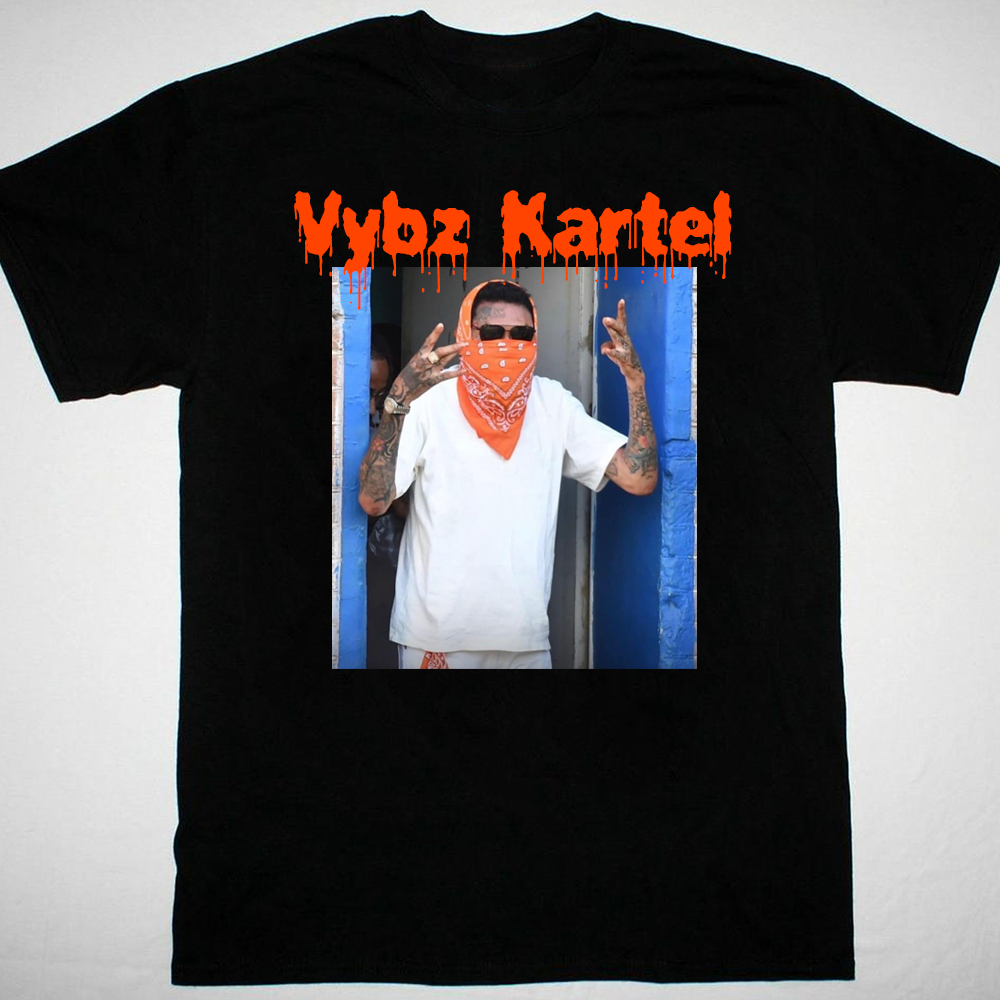 HALLOWEEN NEW Vybz Kartel black T-shirt short sleeve All sizes S