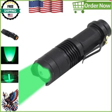 Rechargeable Green LED Flashlight with 150 Yard Beam for Hunting Adventures