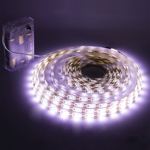 LED Battery Powered Strip Lights Lamp Flexible Tape Self Adhesive Christmas DIY - Picture 10 of 11