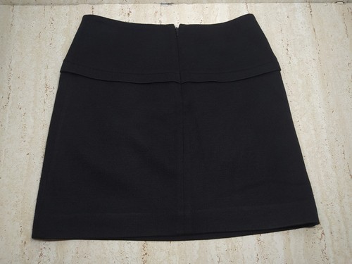 Vintage pollini Italy wool Black Metal Studs skirt Women’s Size 36 - Picture 2 of 13
