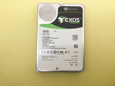 SEAGATE EXOS X10 10TB 7.2K SAS 12Gb/s 3.5IN 4Kn HDD ST10000NM0206