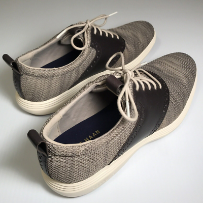 New Cole haan grand tour knit oxford shoes hawthorn dark roast casual career Cole haan grand tour knit oxford shoes hawthorn dark roast  main image 2