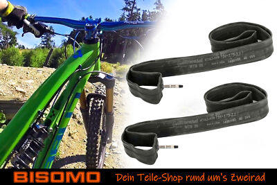 2x Fahrradschlauch Continental MTB 1.75-2.50 x 26 Zoll Schlauch 47/62-559 Dunlop