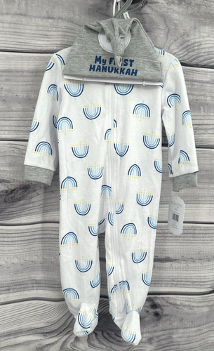 Pyjama Pieds Koala Baby 'Baby's 1st Christmas' Taille 3-6 Mois - Neuf Avec étiquettes, Avec Bonnet De Père Noël