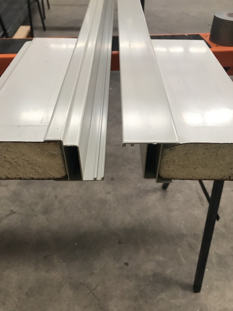 Double Door Jamb/Frame Aluminium Extrusions For Coolroom Door 5.8m