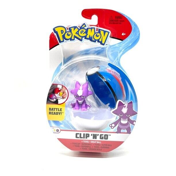  Pokemon - Clip n' Go - Toxel & Great Ball (PKW0154) : Toys &  Games