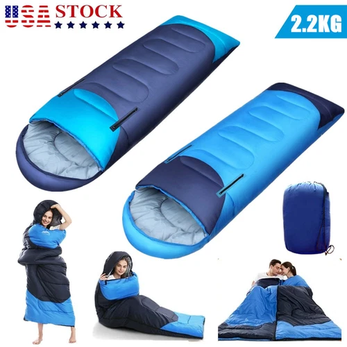 4.8 lb Thick Adult Cold Weather Sleeping Bag for Big & Tall 0 degree Waterproof