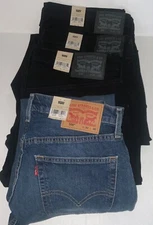 Levi's Men's 559 RELAXED STRAIGHT-Leg Stretch Jeans BLACK or BLUE 30,36,40,or 42