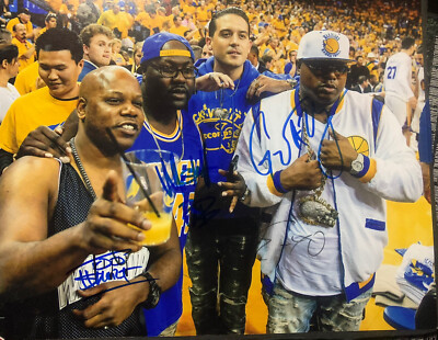 Too Short, E-40,G-Eazy,Mistah FAB Signed  11x14 Photo Autographed Warriors Final