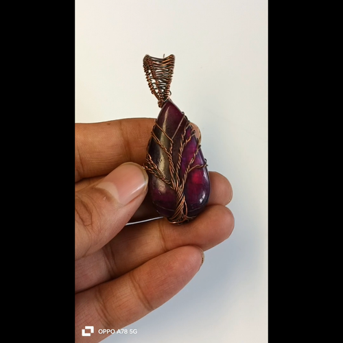 Tree Labradorite Pendant Copper Wire Wrapped Pendant Handmade Copper Jewelry - Video 1 of 1