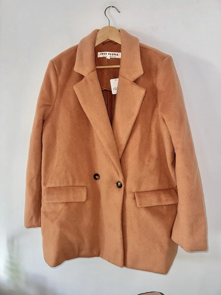 Free People Mari Coat Solid Blazer Jacket Terracotta Medium £178 BNWT New - Image 4 of 4
