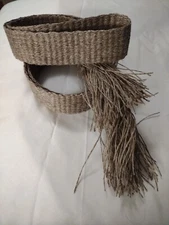 #142 Powder horn strap belt. High Quality Hemp  41"x 1.5"