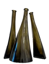 Interlocking Carafes with Three Discrete Elementś, Brown Glass Switzerland, Mark