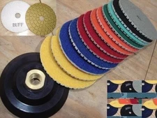 5 Inch Concrete Polishing pad Buff 23+1 Granite Quartz Glass terrazzo lapidary 
