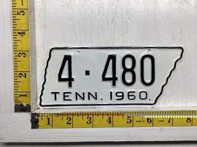 1960 tennessee motorcycle license plate