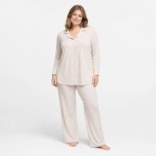 SKIMS Soft Lounge Sleep Set Pajamas Taupe 3X